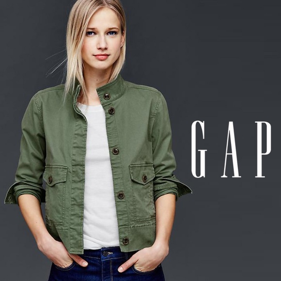 gap military jacket womens